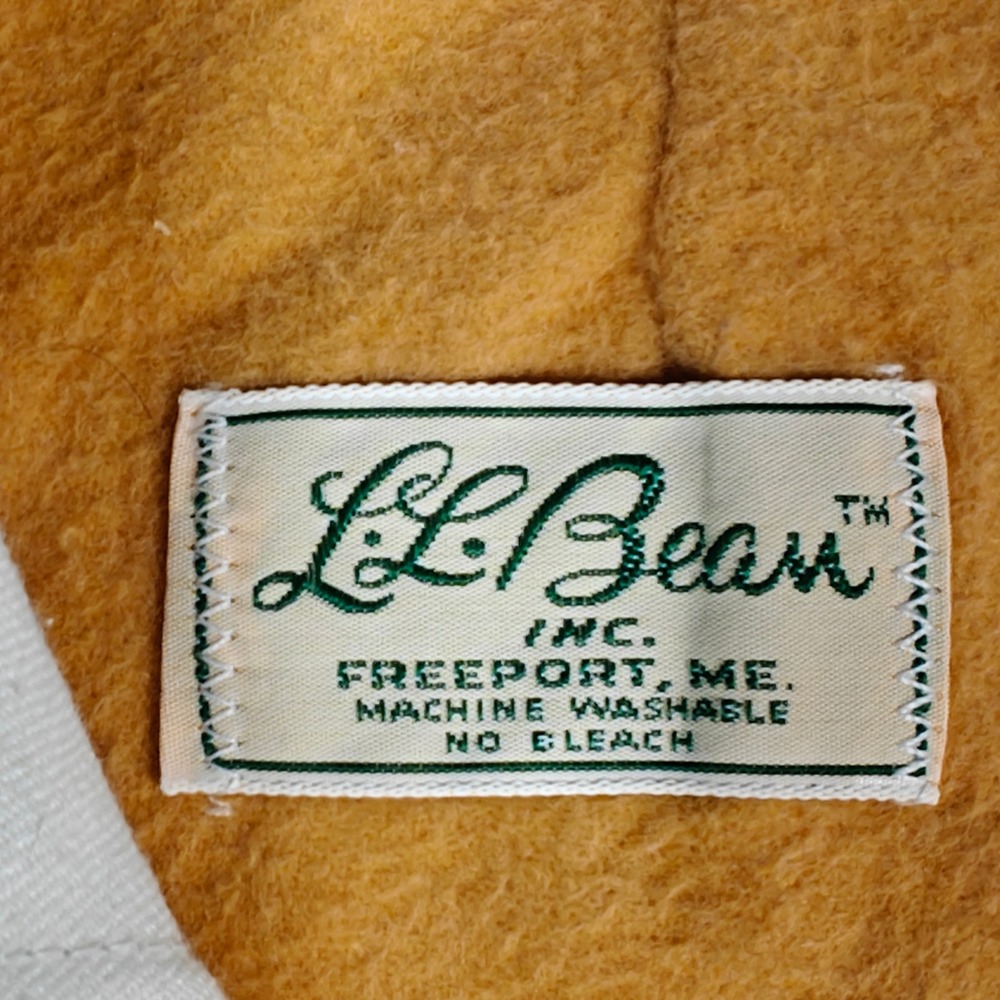 70s 80s LL Bean Flannel Lined Chino Pants Mens 31x29 Tan Vintage Talon Zip VTG